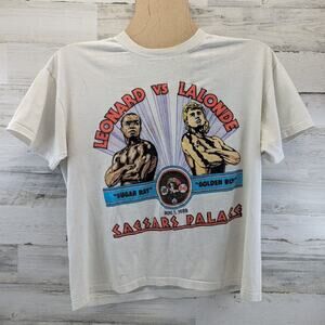 1988 Leonard vs‎ Lalonde Crew Neck T-Shirt Size Large Single Stitch